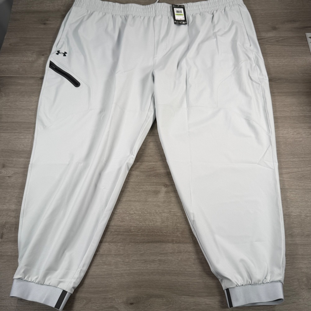 Under Armour Unstoppable Men's Joggers Pants Mens Size 5XL Titanium Gray UA
